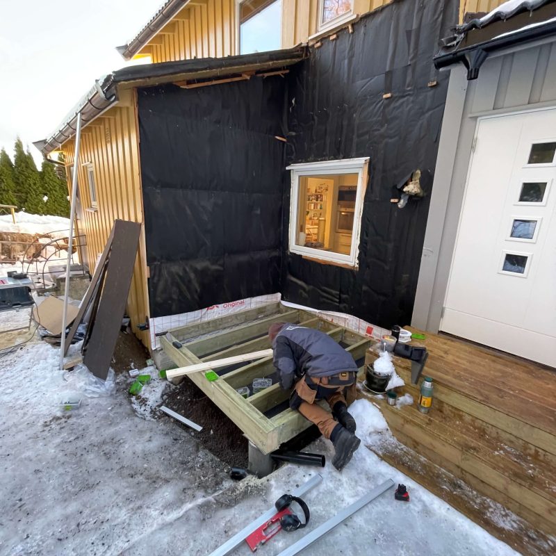 Sandåsveien underveis